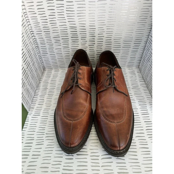 Allen Edmonds Malone Walnut Leather‎ Split Toe Lace Up Derby Shoes  Men’s 10.5 - Picture 3 of 12